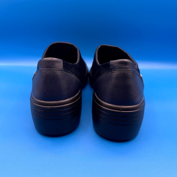Ecco Soft 7 Wedge Soft Shoes Women's Size US 9 Blue Waterproof Slip On Round Toe - Picture 4 of 9